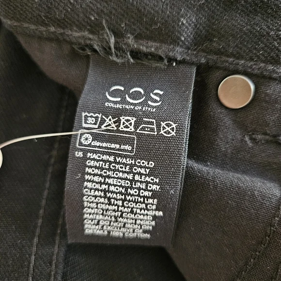 COS Women 100% Cotton Jeans Size 27 - Picture 7 of 10